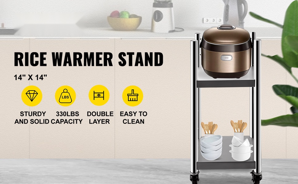 Riisinlämmittimen jalusta 14 x 14