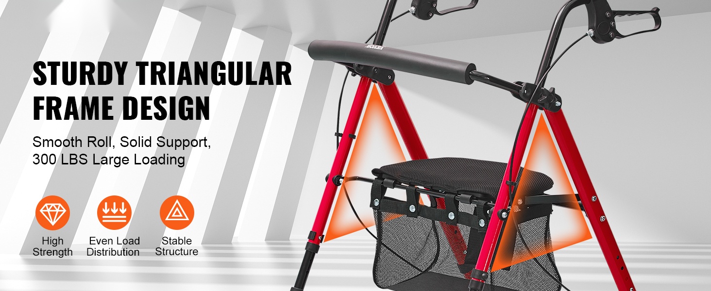 2-in-1 rollaattori ja kuljetustuoli, yleiskuva