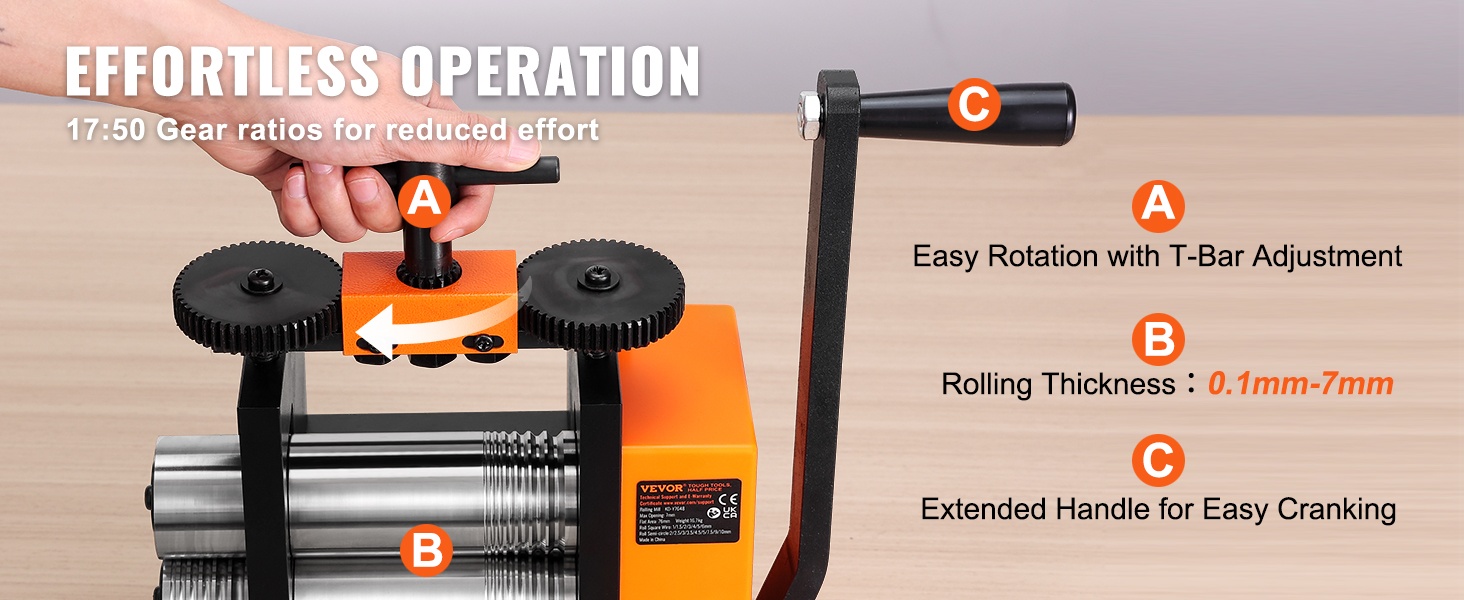 Rullavälin säätö T-säätötangolla