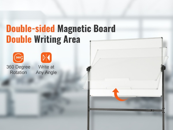 Siirreltävä magneettinen valkotaulu, kompakti näkymä