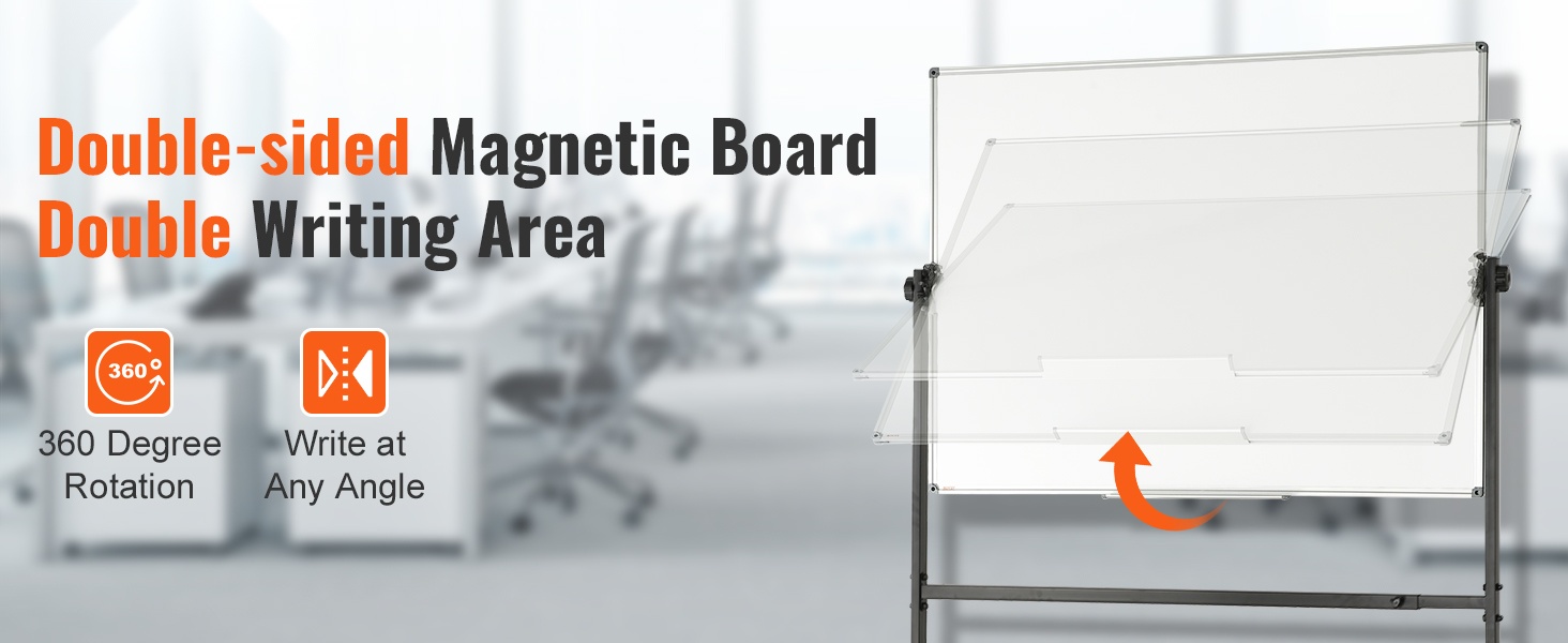 Siirreltävä magneettinen valkotaulu, yleiskuva