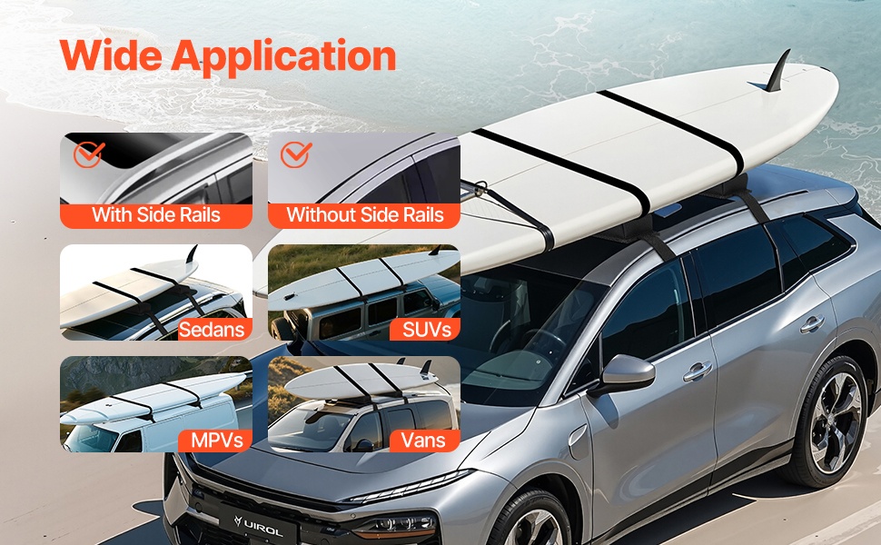 Pehmusteet sopivat useisiin ajoneuvotyyppeihin