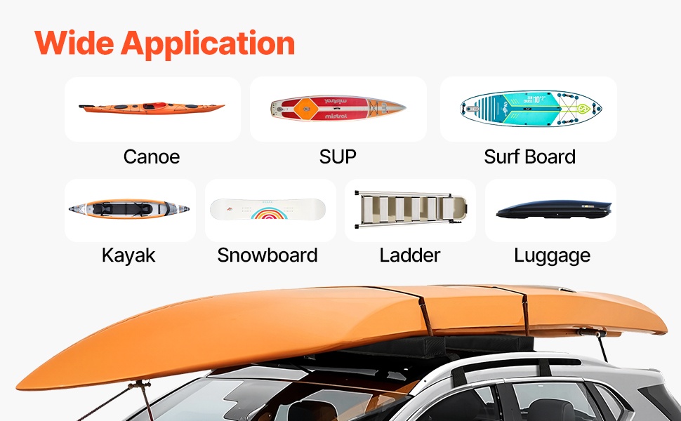 Sopii kajakeille, laudoille ja muille ulkoiluvarusteille