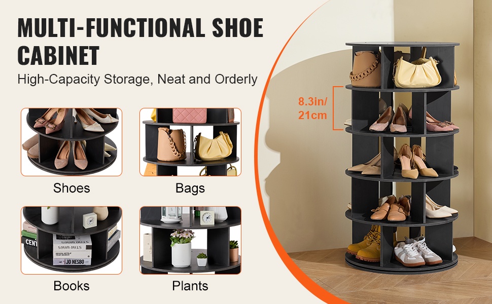 Monikäyttöinen säilytysratkaisu kenkätelineessä