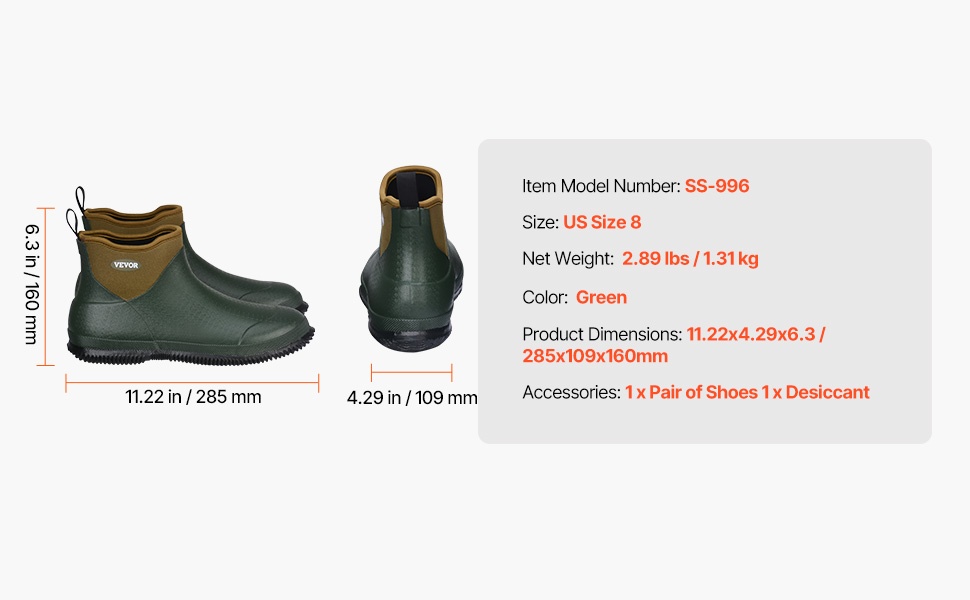 Kumisaappaat työ- ja ulkokäyttöön