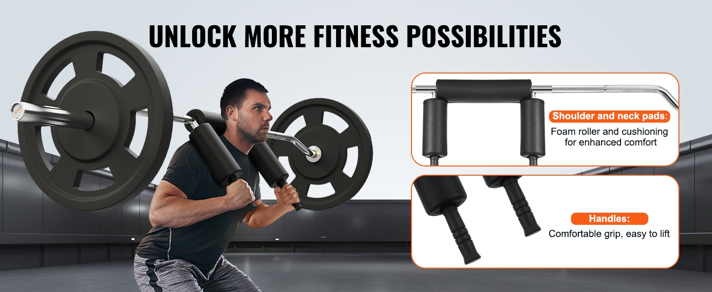 Pehmustettu olkatuki turvakyykky­tangossa