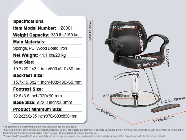 Mitat ja yleisnäkymä