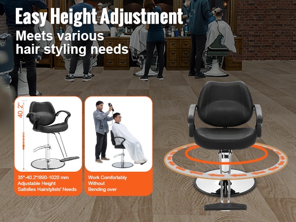 Kampaamotuolin säätöominaisuudet