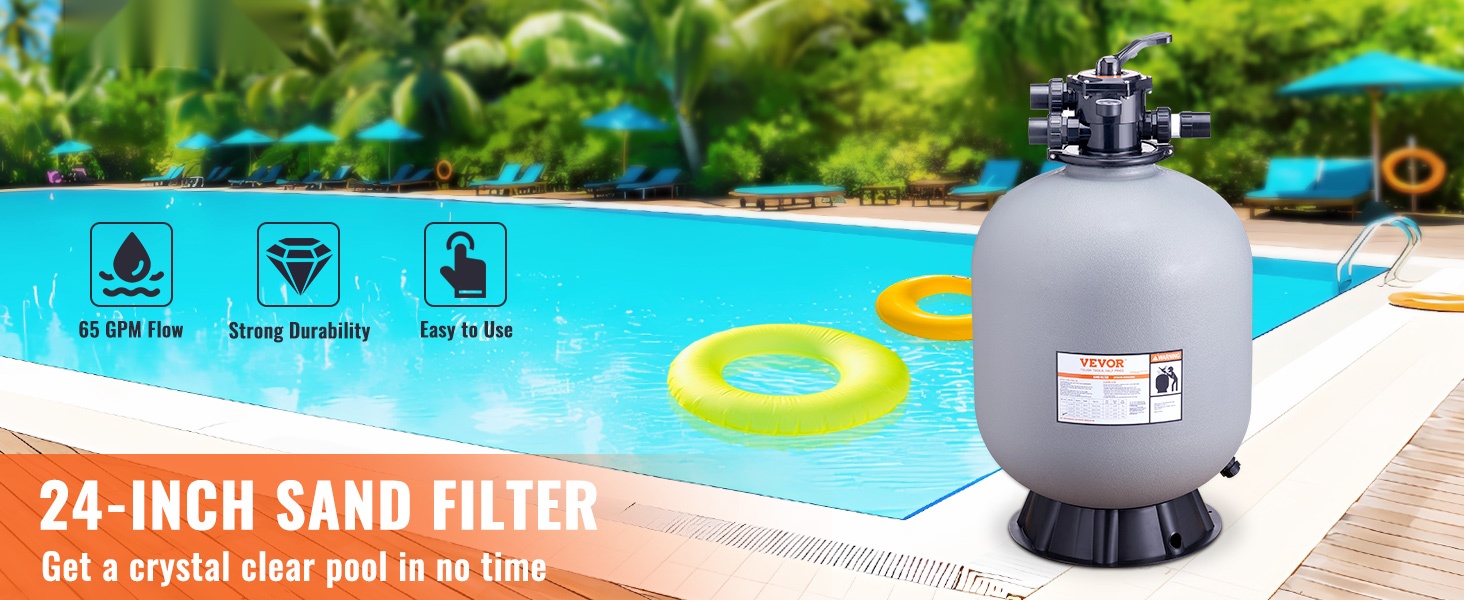 Hiekkasuodatin uima-altaalle - yleiskuva