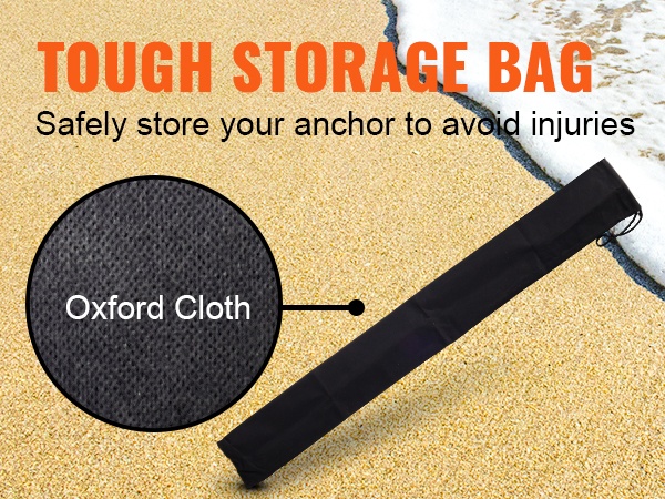 Ankkuri pussissa turvallista kuljetusta varten