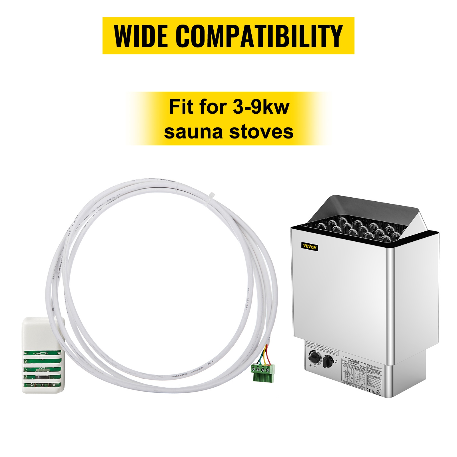 Seinään asennettava saunaohjain