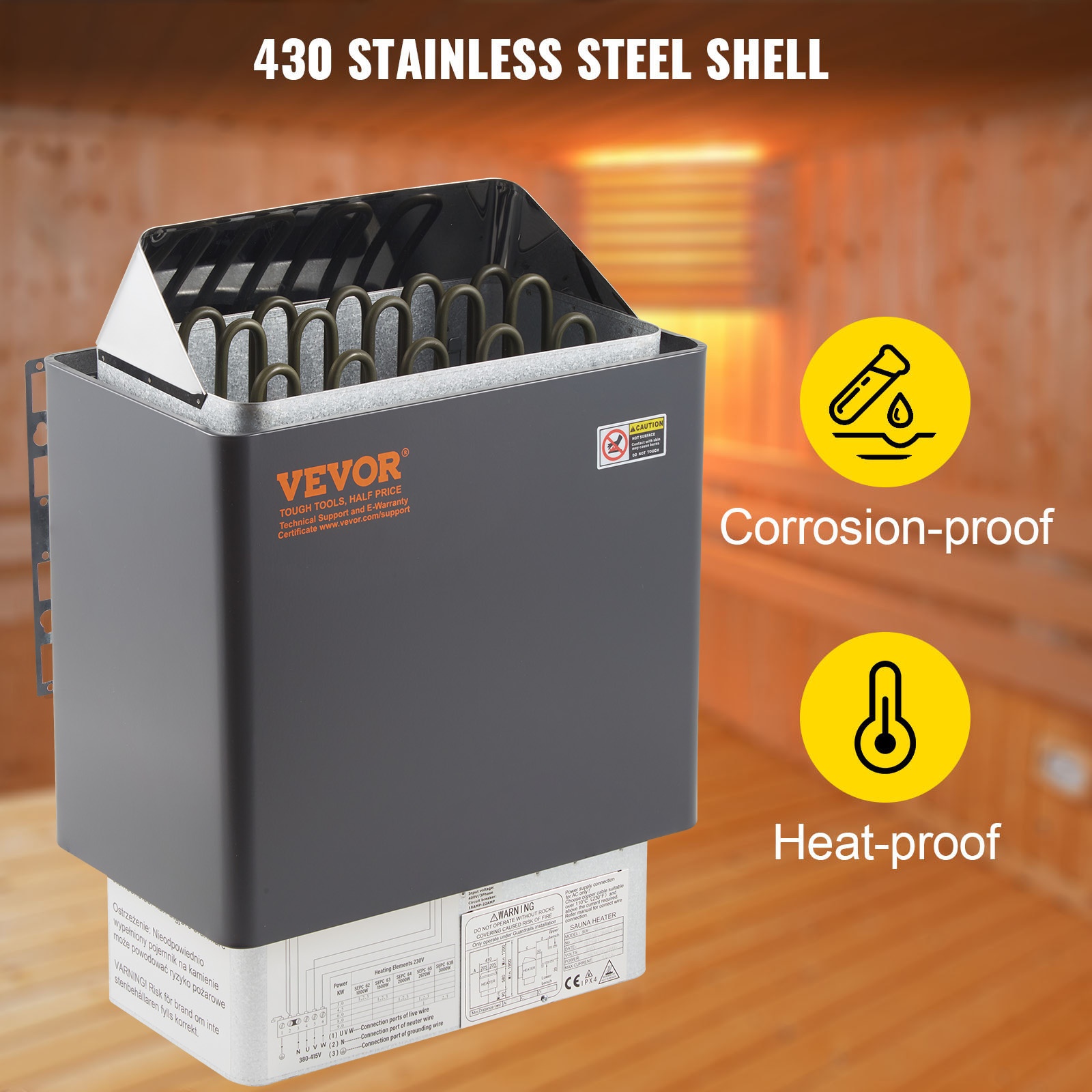 430 ruostumaton teräskuori