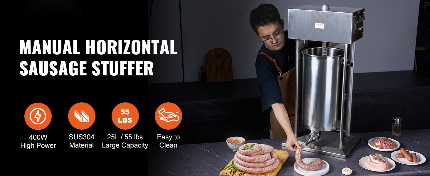 Vaakasuuntainen makkaranprässin yleiskuva