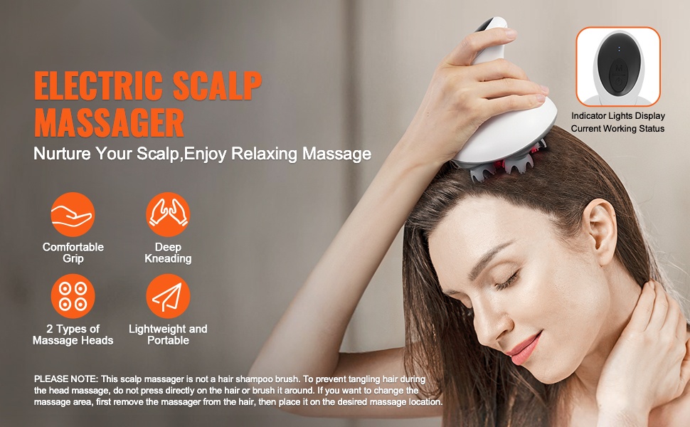 Sähköinen päänahan hierontalaite