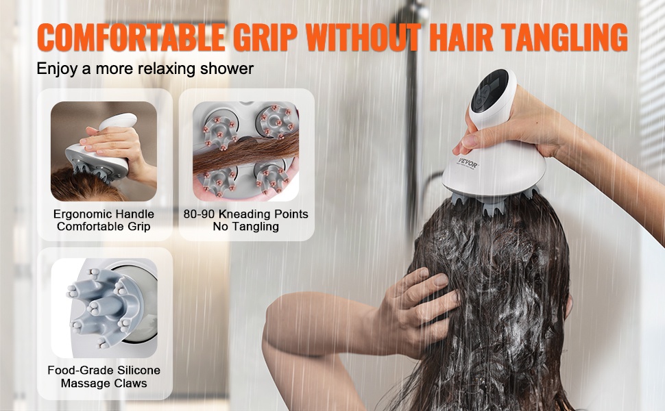 Ergonominen kahva ja silikonikynnet