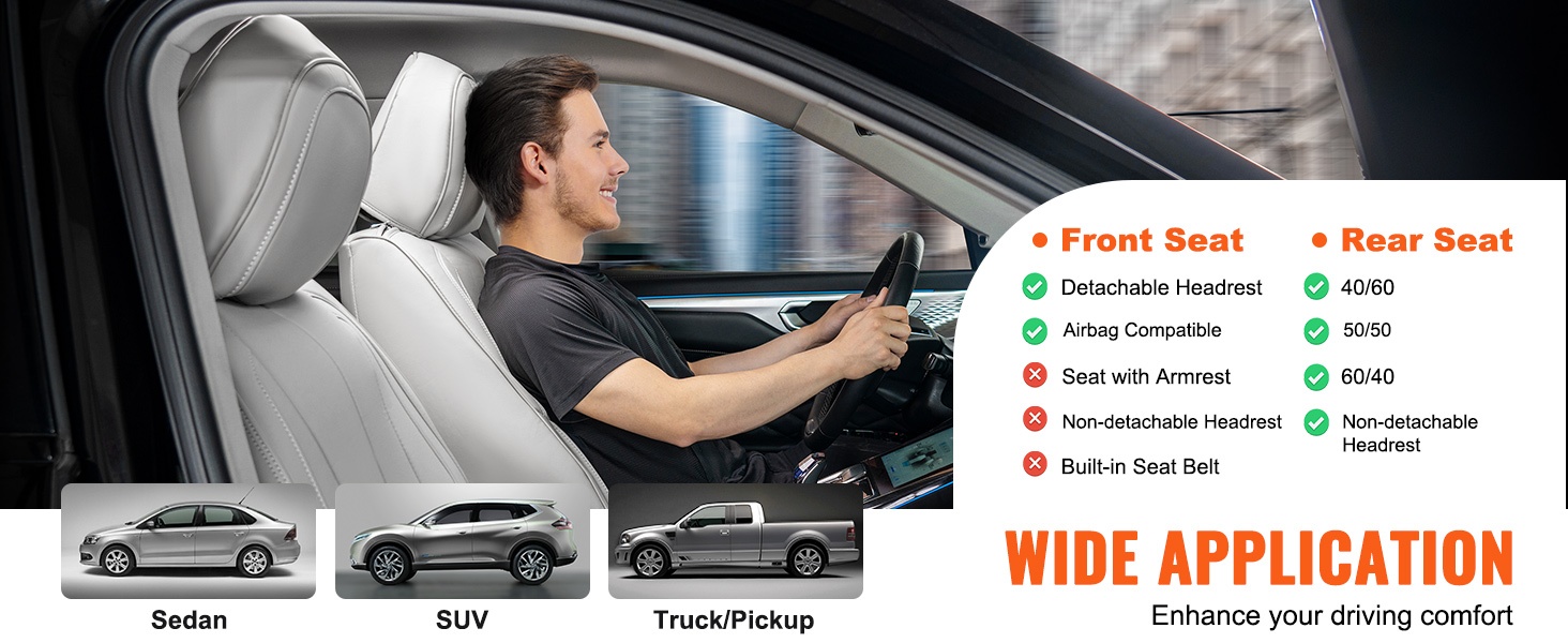 Yleismallinen istuinsuoja eri ajoneuvotyypeissä