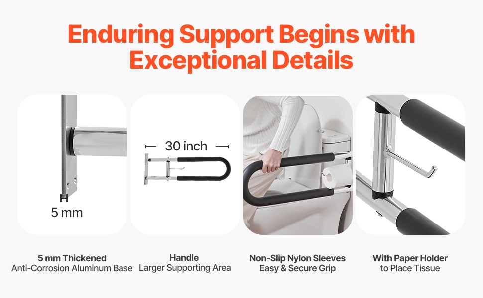 Tukikaide wc-istuimen vieressä