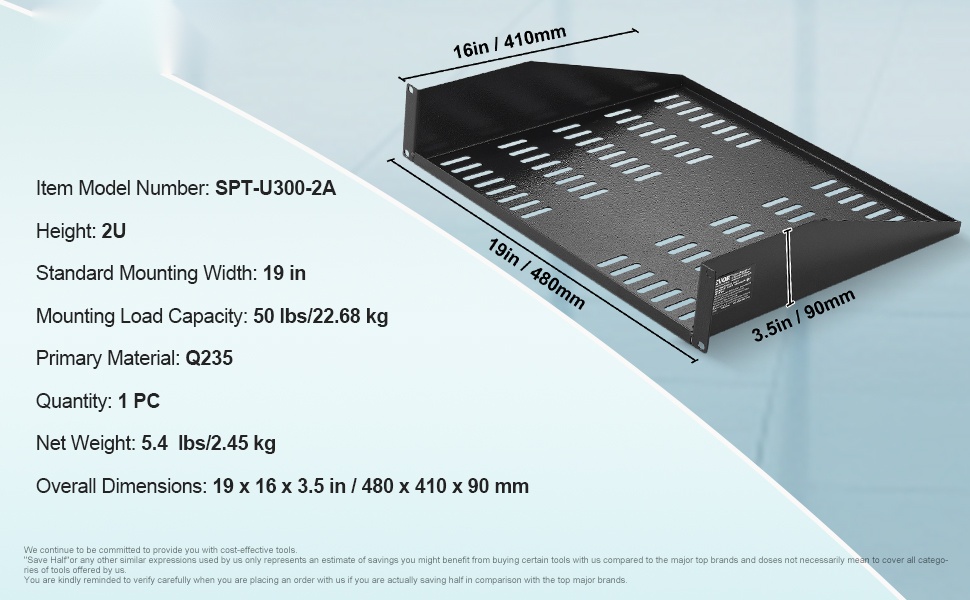 9U palvelintelineen mitat ja rakenne