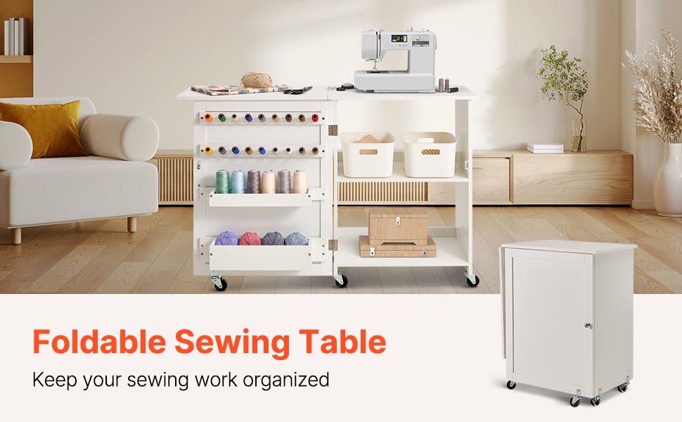 Taittuva ompelupöytä