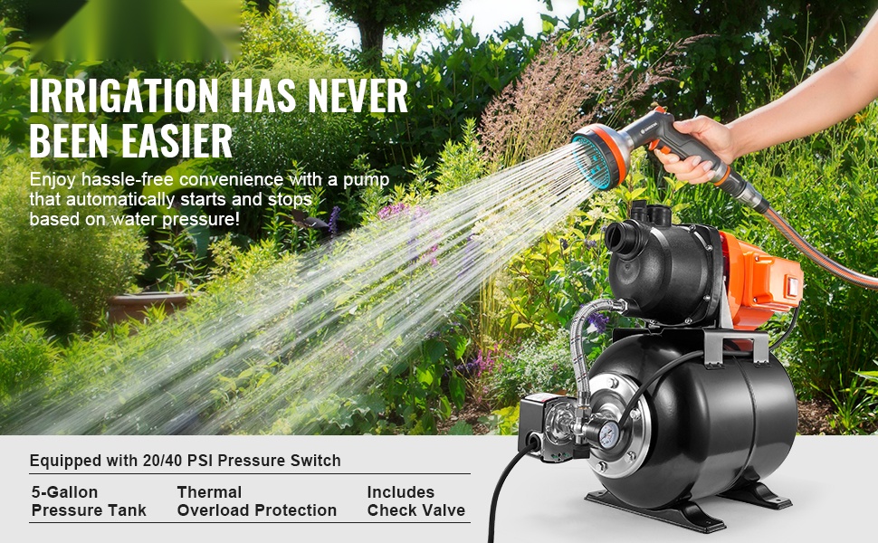 Pintakaivopumppu paineastiolla