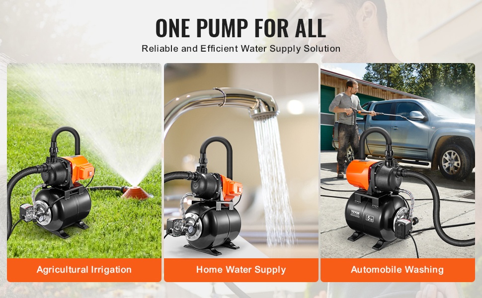 Pintakaivopumppu kastelujärjestelmässä