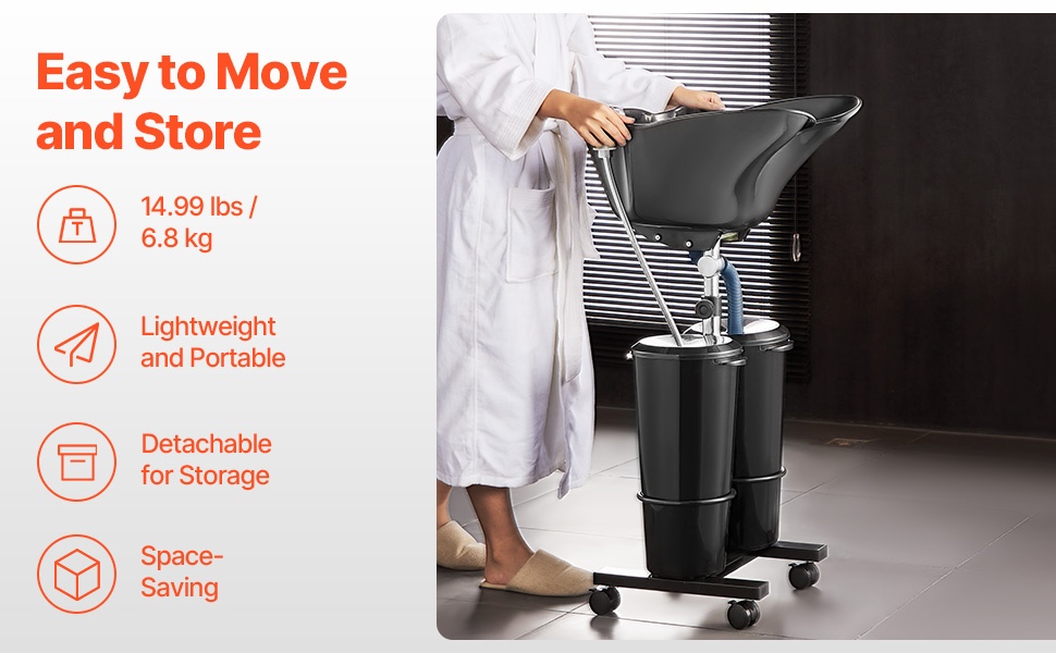 Kevyt ja pyörillä varustettu jalusta