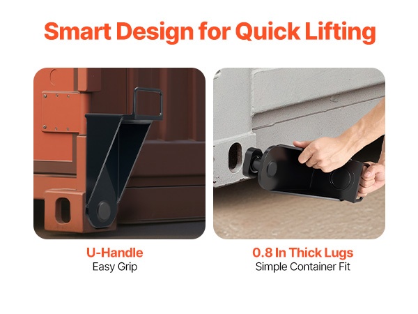 Helppo käsittely konttia nostettaessa