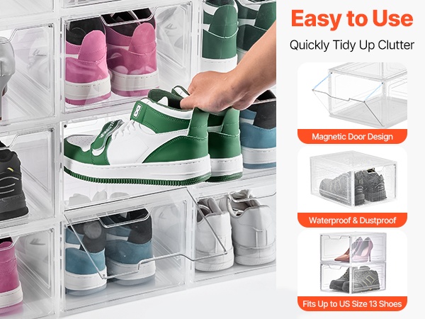 Tilava magneettiovellinen kenkälaatikko