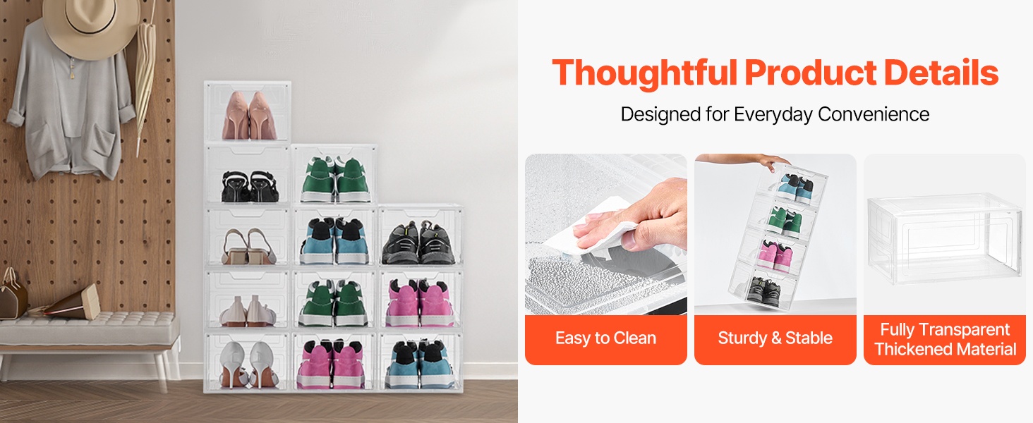 Läpinäkyvä kenkälaatikko