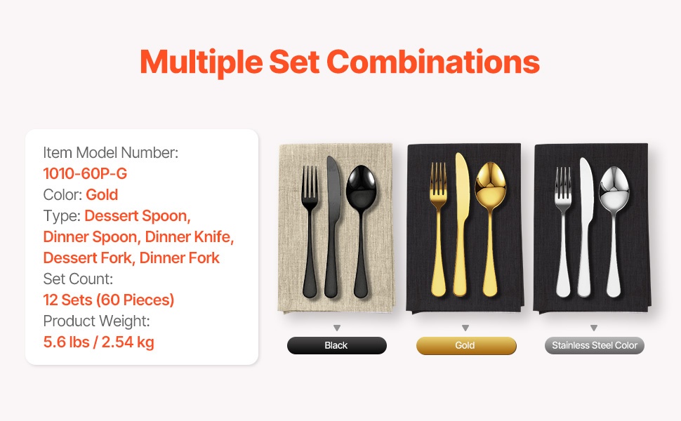 45-osainen aterinsetti 8 hengelle