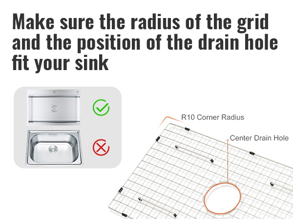 Allassuojaritilän sovitus altaan viemäriin