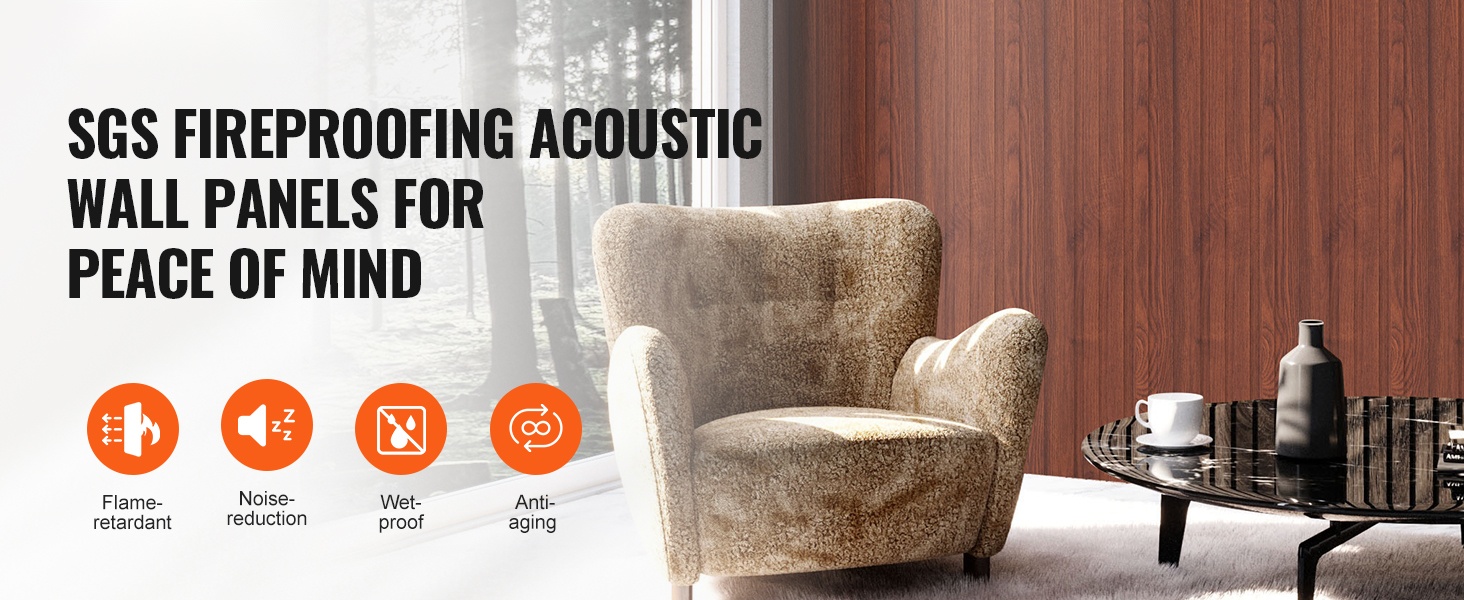 Puusäleakustiikkapaneelit seinällä