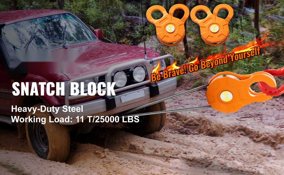 Snatch block -taljapyörä 11T