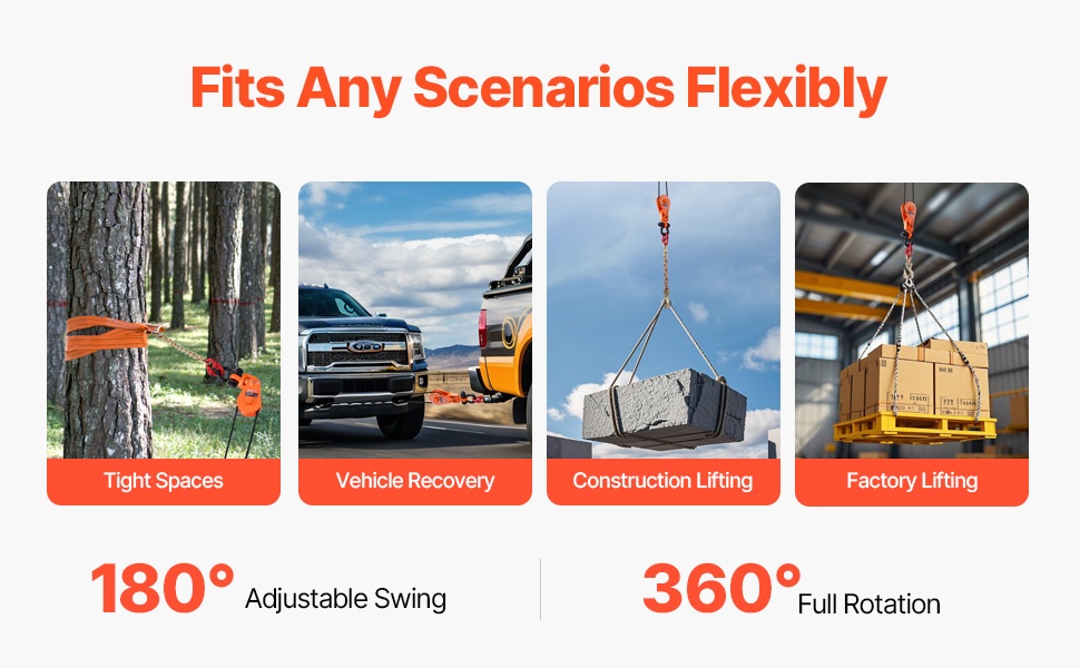 180° kääntyvä nostorengas