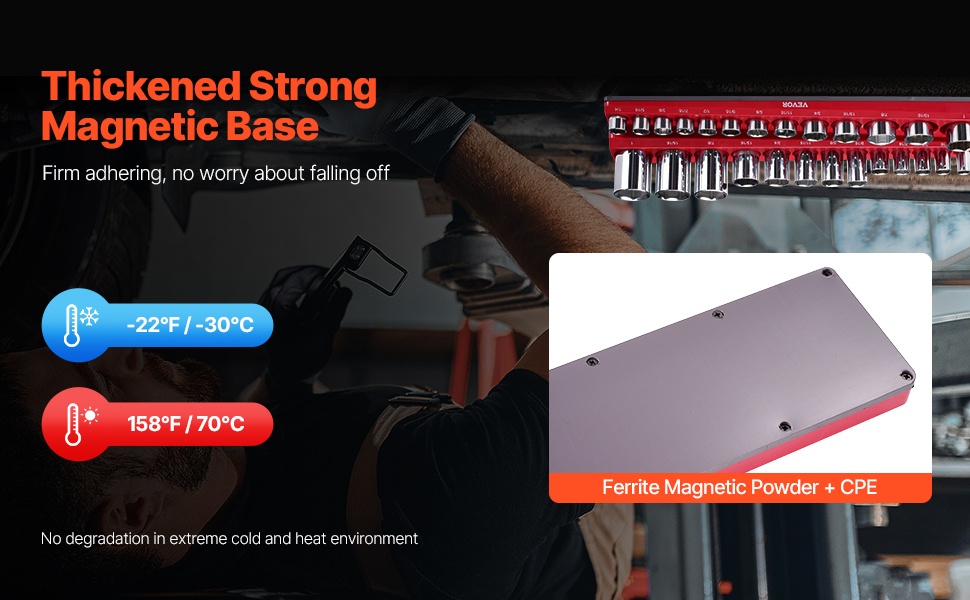 Vahvistettu magneettinen pohja hylsyjärjestelijässä