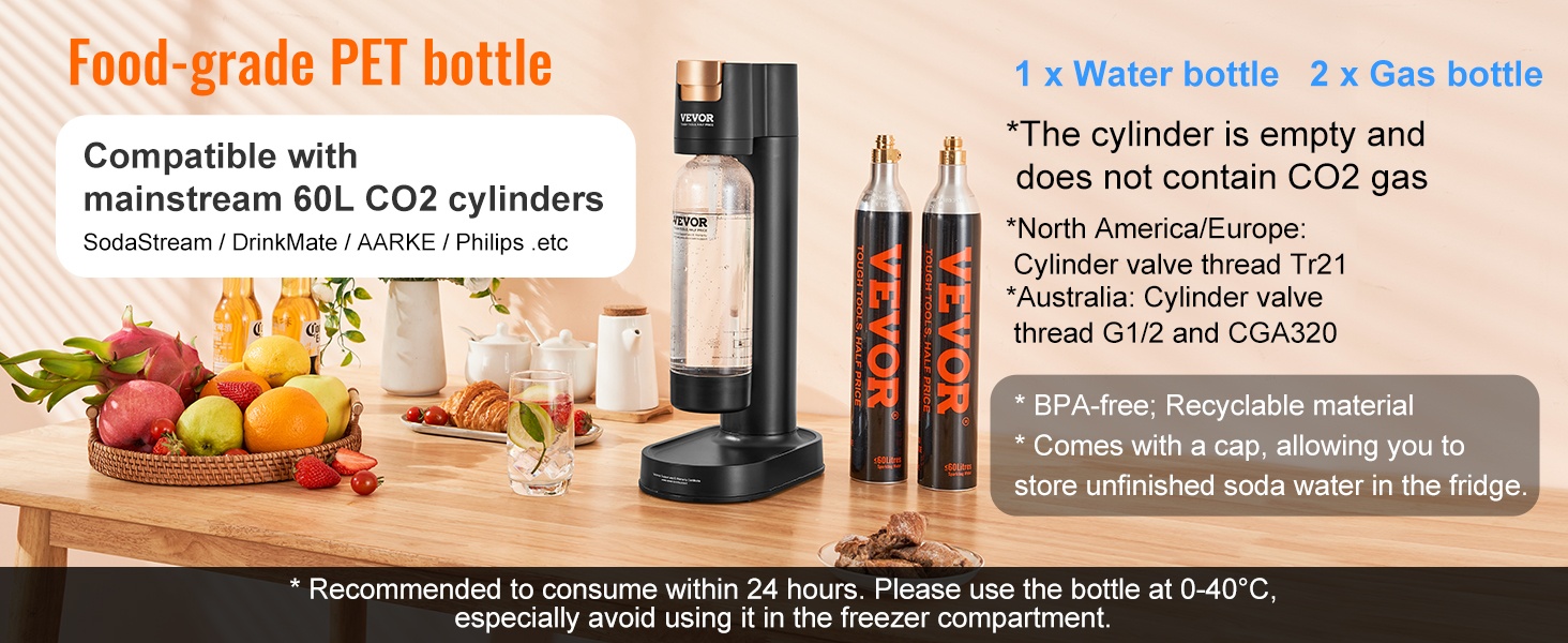 1L pullo säilytystä varten