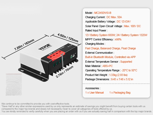 Aurinkosäätimen liitännät ja rakenne