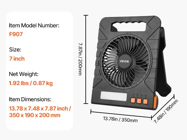 Kannettava aurinkokäyttöinen tuuletin