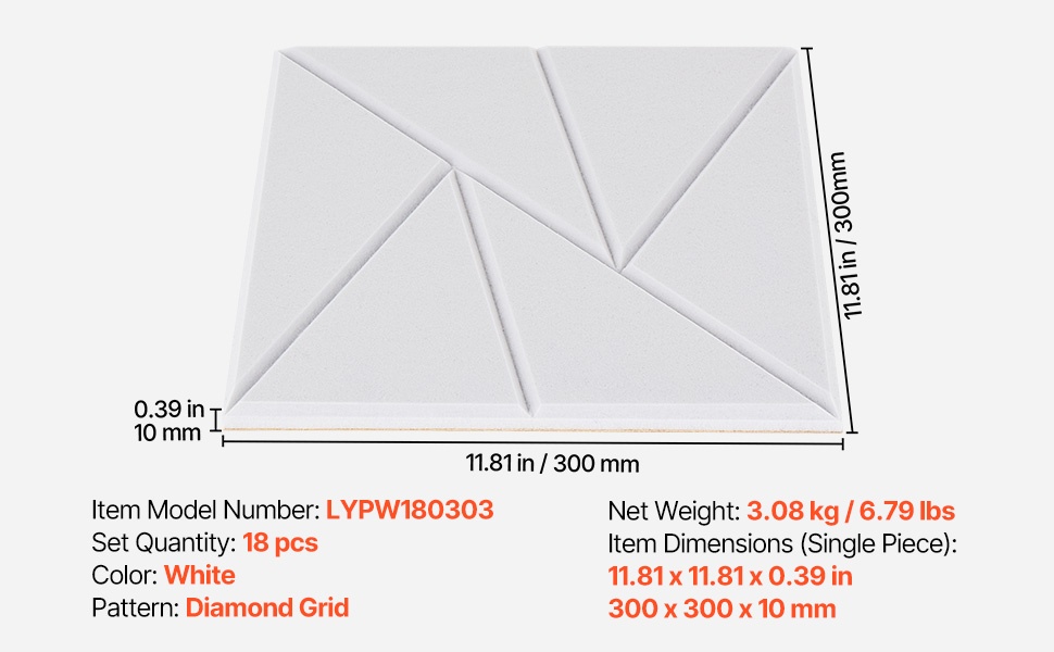 Kokonainen paneeliasetelma seinällä