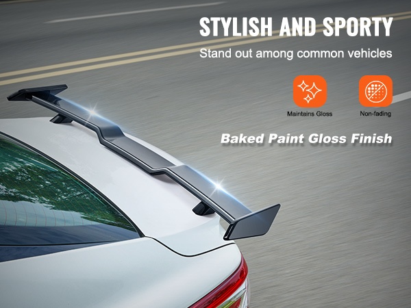 Lähikuva spoilerin materiaalista