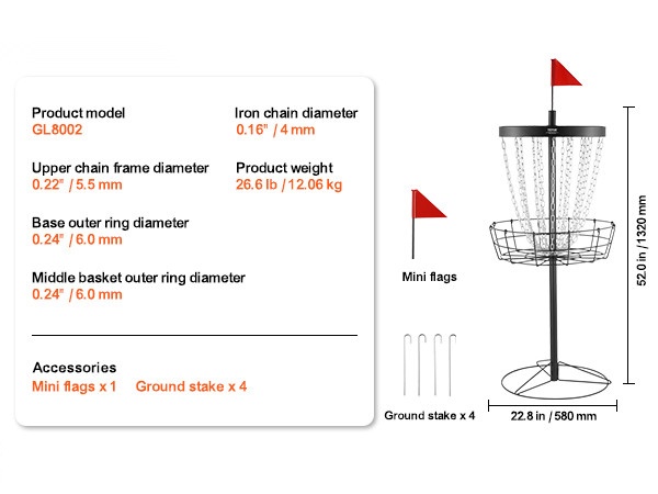 Frisbeegolf-kori kantolaukussa