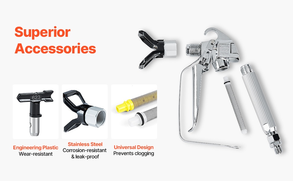 Kestävä maalisumutin hiiliteräksestä ja alumiiniseoksesta