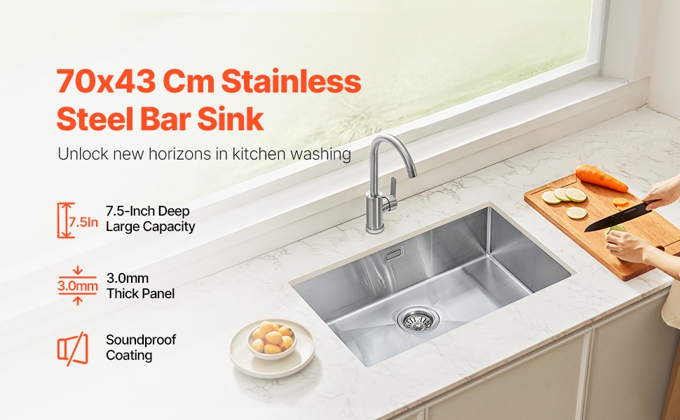 Ruostumaton teräs keittiöallas, yleiskuva