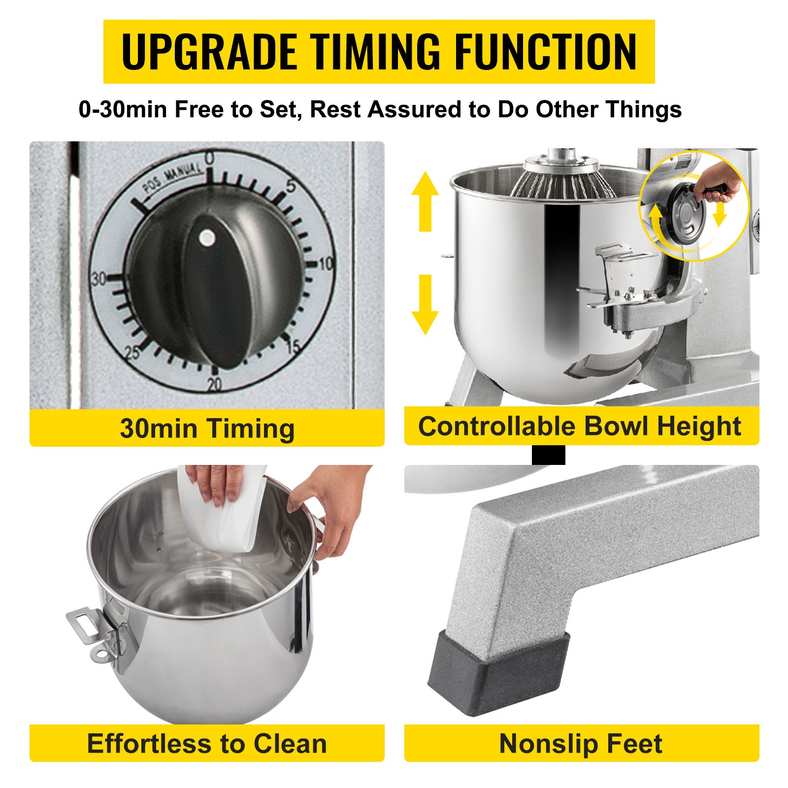 Ajastintoiminto ja säädettävä kulho