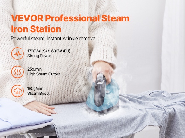 Höyrysilitysrauta käytössä