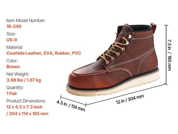 Työjalkineet takaapäin