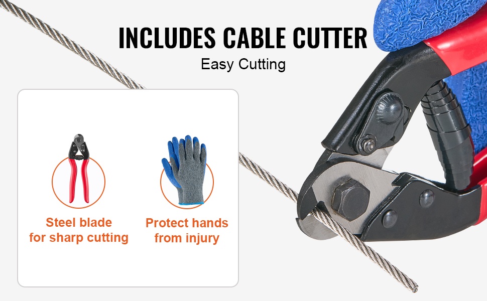 Vaijerisetti lisävarusteineen