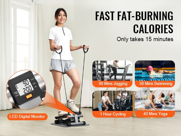 Askelten, ajan ja kalorien näyttö