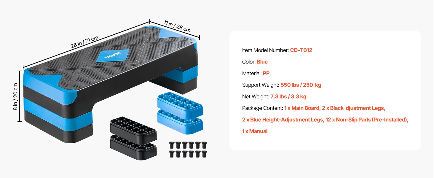 Askelalustan kokonaisuus edestä