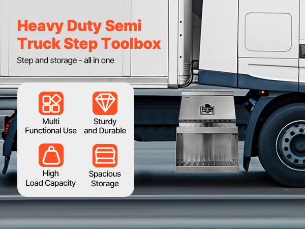 Kuorma-auton askelmatyökalulaatikko sivukuva